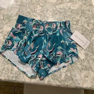 NWT Athleta Printed Hustle 3” Short - XXS